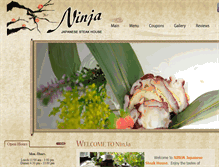 Tablet Screenshot of ninjajapanesesteakhouse.com